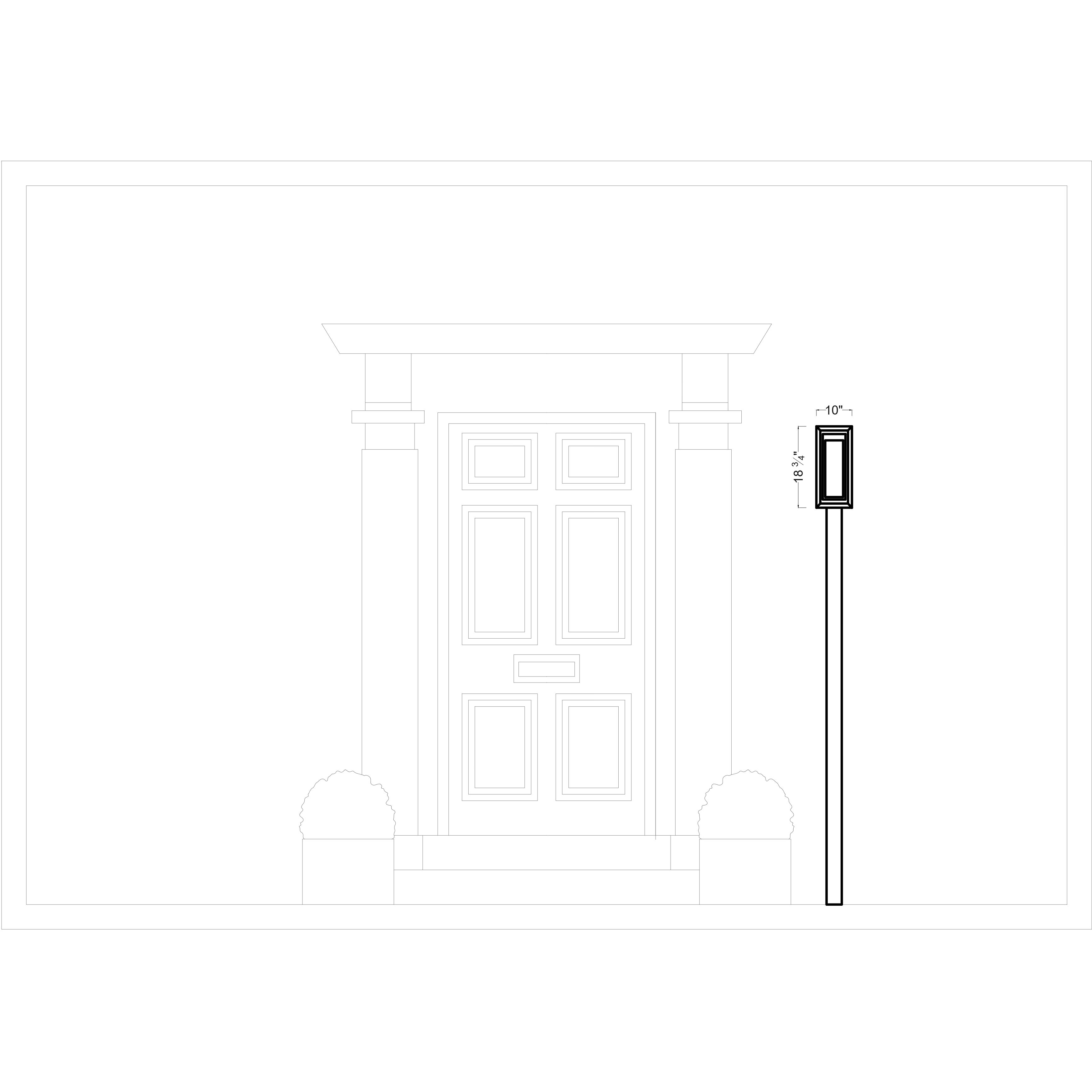 Sean Lavin Urbandale LED 18.75 inch Textured Black Outdoor Post Lantern