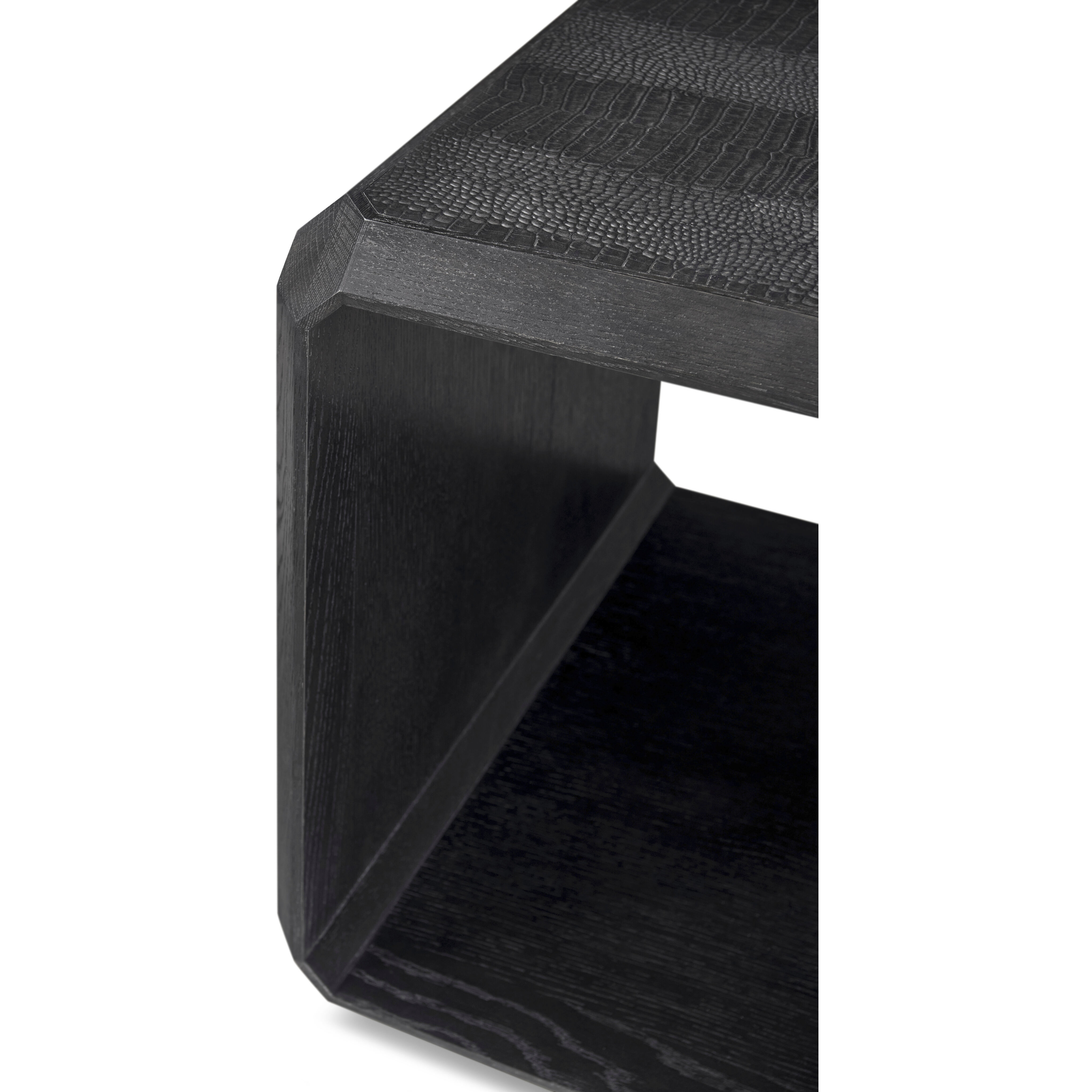 Spencer St. James 24 X 24 inch Onyx Side Table, Wooden