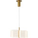 Kenzo LED 7.63 inch Polished Anodized Bronze Pendant Ceiling Light