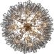 Addis 16 Light 32 inch Polished Chrome Chandelier Ceiling Light in Tronchi Glass Smoke
