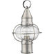 Newburyport 1 Light 15 inch Brushed Nickel Outdoor Post Top Lantern