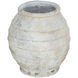 Anita Weathered White Flower Pot