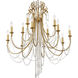 Arcadia 12 Light 32.5 inch Antique Gold Chandelier Ceiling Light