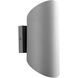 Scope 2 Light 12 inch Gray Outdoor Wall Sconce