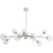 Dallas 12 Light 48 inch Polished Nickel Chandelier Ceiling Light