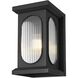 Sevyn 1 Light 17 inch Black Outdoor Wall Sconce