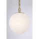 Marbelle 1 Light 7.25 inch Legacy Brass Pendant Ceiling Light