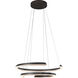 Solaire LED 31.8 inch Satin Dark Gray Pendant Ceiling Light