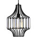 Alethia 1 Light 10 inch Black Down Pendant Ceiling Light
