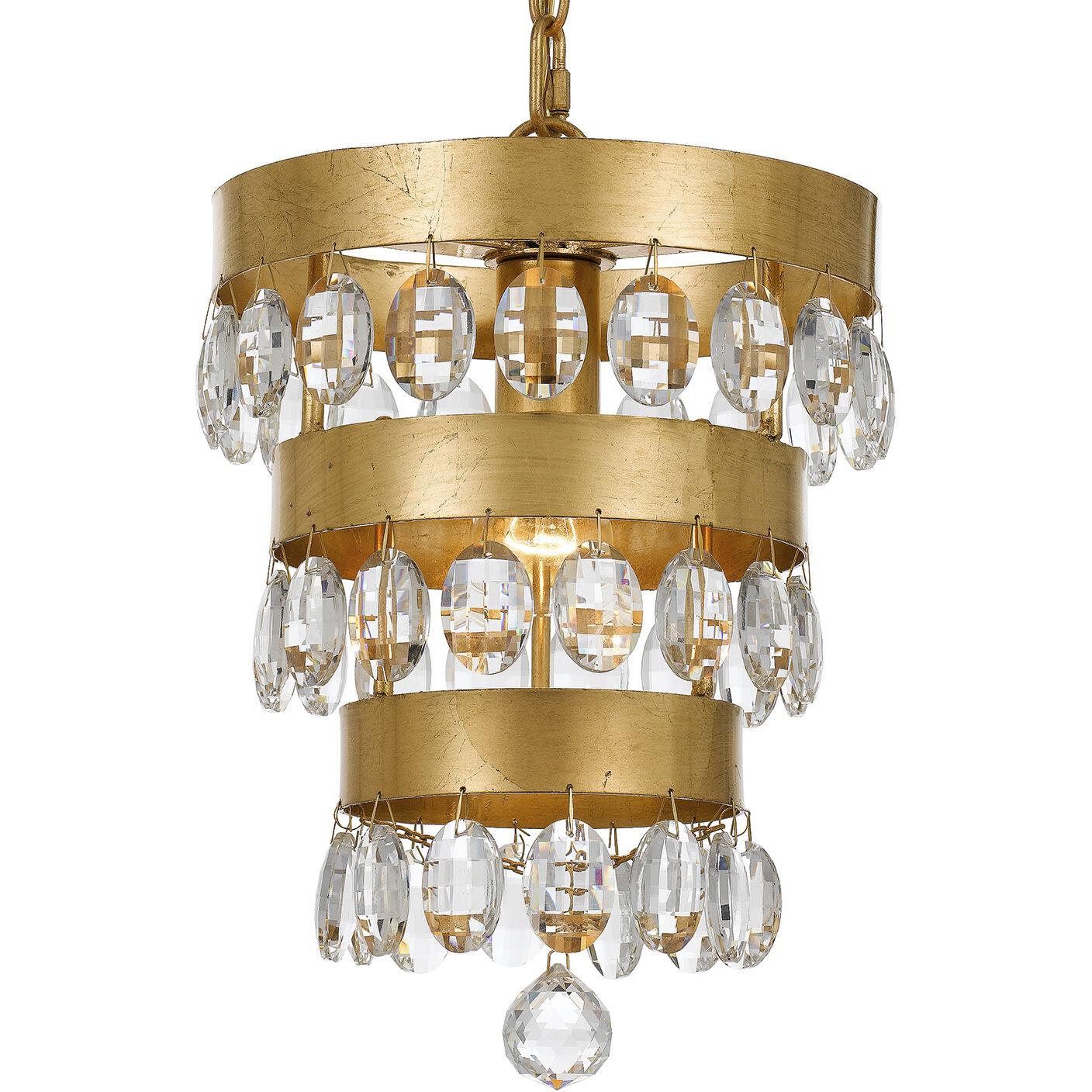 Perla 1 Light 10 inch Antique Gold Mini Pendant Ceiling Light