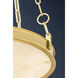 Kirby LED 20 inch Aged Brass Chandelier Ceiling Light