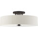 Meridian 6 Light 30 inch English Bronze Semi Flush Ceiling Light