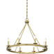 Middleton 8 Light 33 inch Warm Brass Chandelier Ceiling Light, Essentials