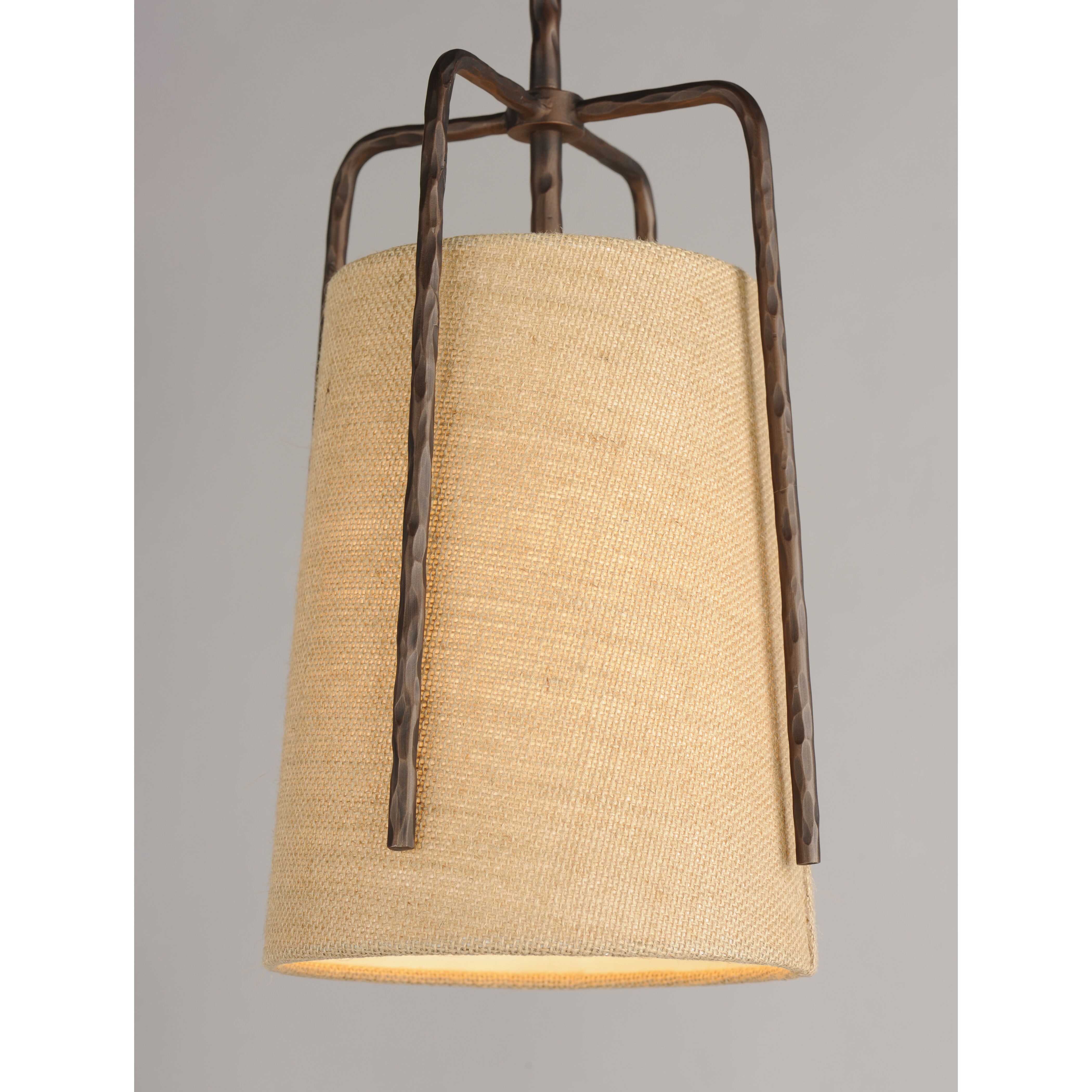 Pitchfork 1 Light 9 inch Oil Rubbed Bronze Single Pendant Ceiling Light