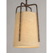 Pitchfork 1 Light 9 inch Oil Rubbed Bronze Single Pendant Ceiling Light