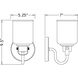 Kinsley 1 Light 5.25 inch Chrome Wall Sconce Wall Light