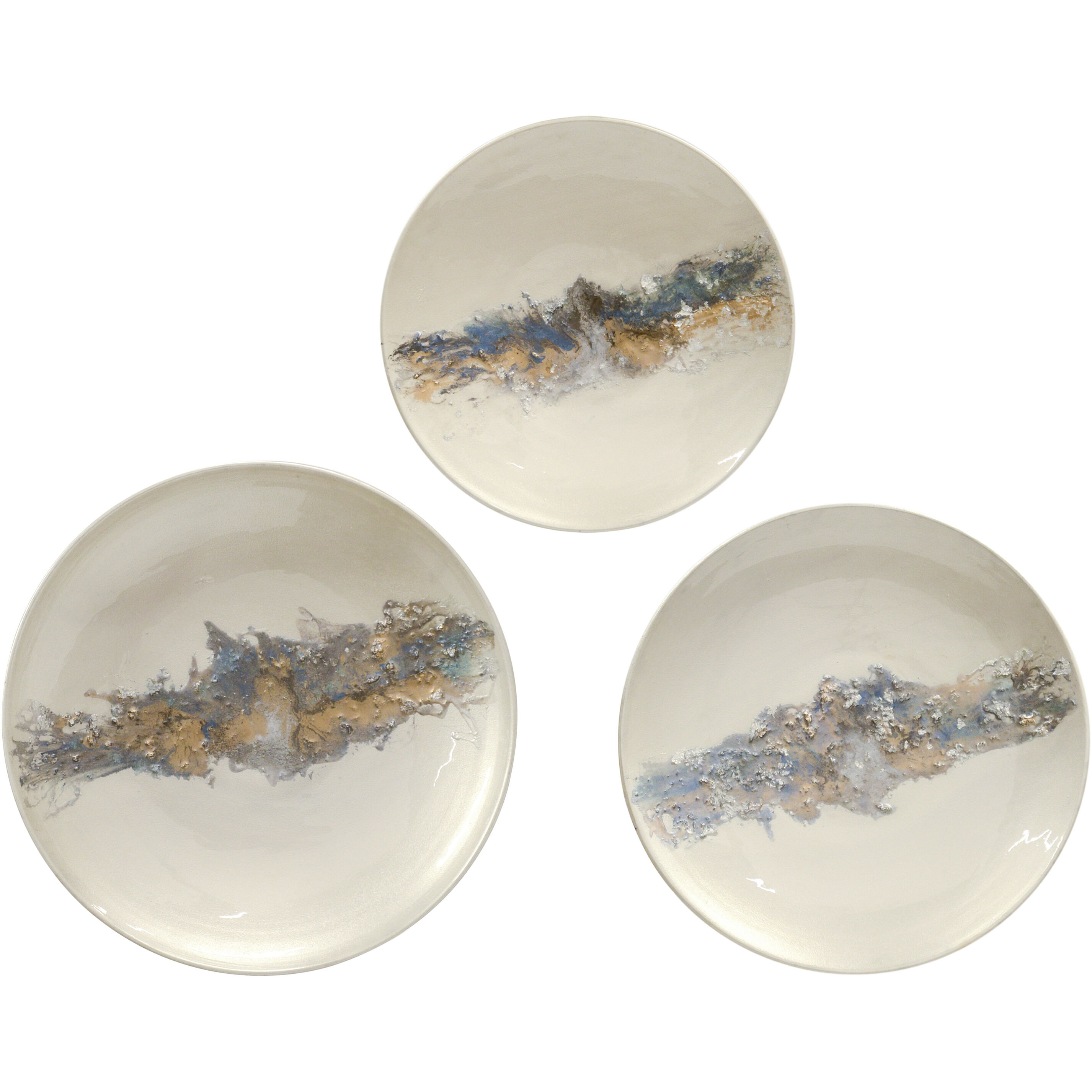 Azure Wall Art, Set of 3