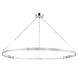 Rosendale LED 56 inch Polished Nickel Chandelier Ceiling Light, Large
