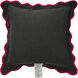 Sophie 22 X 7 inch Light Grey and Charcoal and Hot Pink Pillow