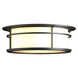 Province 2 Light 14.5 inch Coastal Black Outdoor Flush Mount