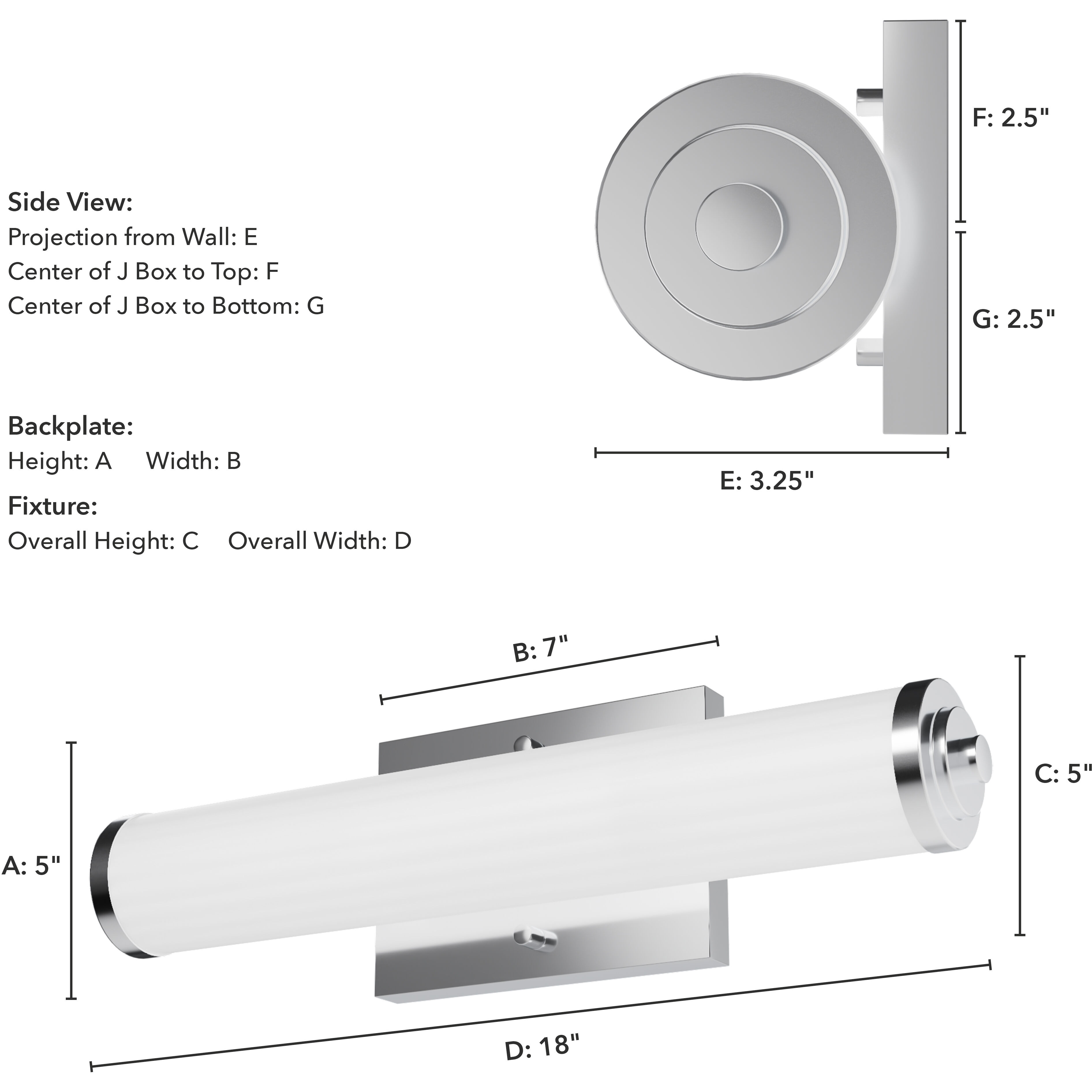 Holly Grove 2 Light 18 inch Chrome Vanity Light Wall Light, Small