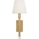 Alexa Hampton Greard 1 Light 6 inch Gild Sconce Wall Light