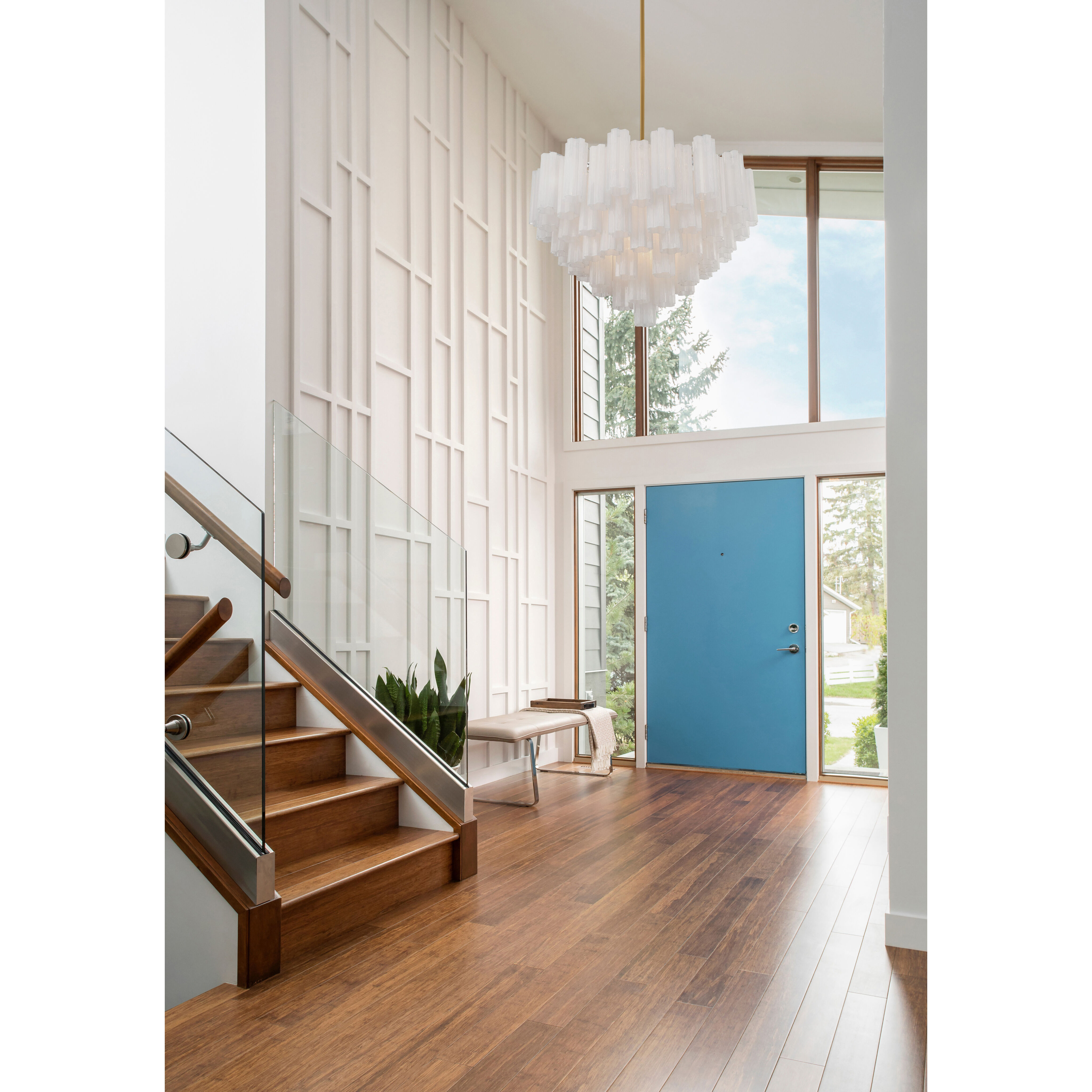 Addis 16 Light 32 inch Aged Brass Chandelier Ceiling Light in Tronchi Glass White