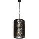 Estela 6 Light 16 inch Matte Black Foyer Ceiling Light, Smithsonian Collaboration