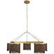 Langston 5 Light 46 inch Antique Brass Chandelier Ceiling Light