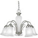Bedford 5 Light 22.75 inch Brushed Nickel Chandelier Ceiling Light