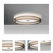 Topper 12 LED 12 inch Flush Mount Ceiling Light in Opal with Smoke Glass