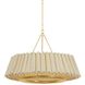 Beechford 6 Light 39.5 inch Vintage Gold Leaf Chandelier Ceiling Light