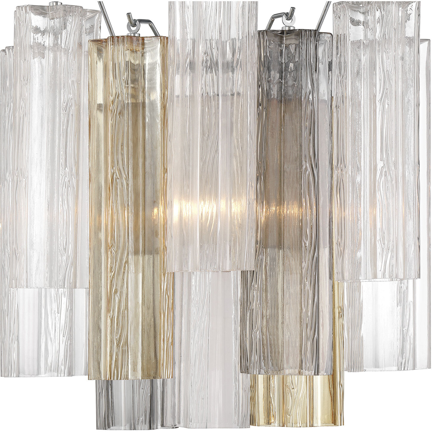 Addis Bath Wall Light in Tronchi Glass Autumn