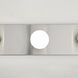 Center Stage 3 Light 18 inch Brushed Stainless Bath Vanity Wall Sconce Wall Light