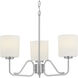 Tobin 3 Light 22.38 inch Brushed Nickel Chandelier Ceiling Light