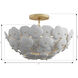 Coastlyn 3 Light 22 inch Legacy Brass Semi-Flush Mount Ceiling Light