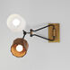 Akimbo LED 21.75 inch Dark Bronze and Antique Brass Wall Sconce Wall Light