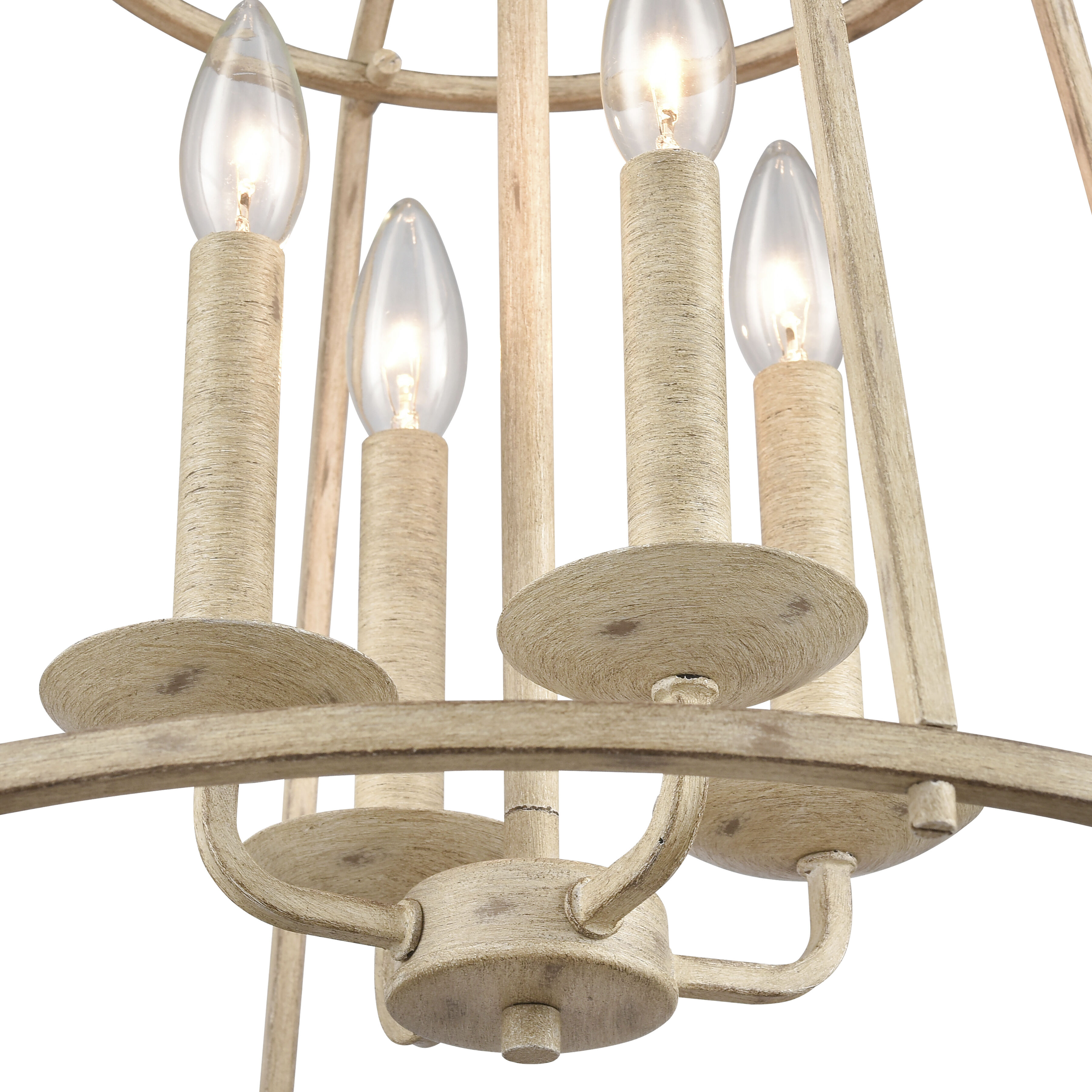 Ellisville 4 Light 17.25 inch Antique Cream Chandelier Ceiling Light