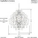 Isabella's Crown 8 Light 26 inch Chrome Chandelier Ceiling Light