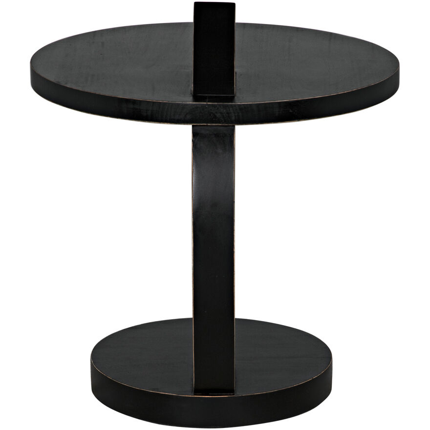 Reed 25 X 22 inch Hand Rubbed Black Side Table