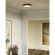 Alora Mood Adelaide LED 11.13 inch Aged Gold and Matte Black Flush Mount Ceiling Light