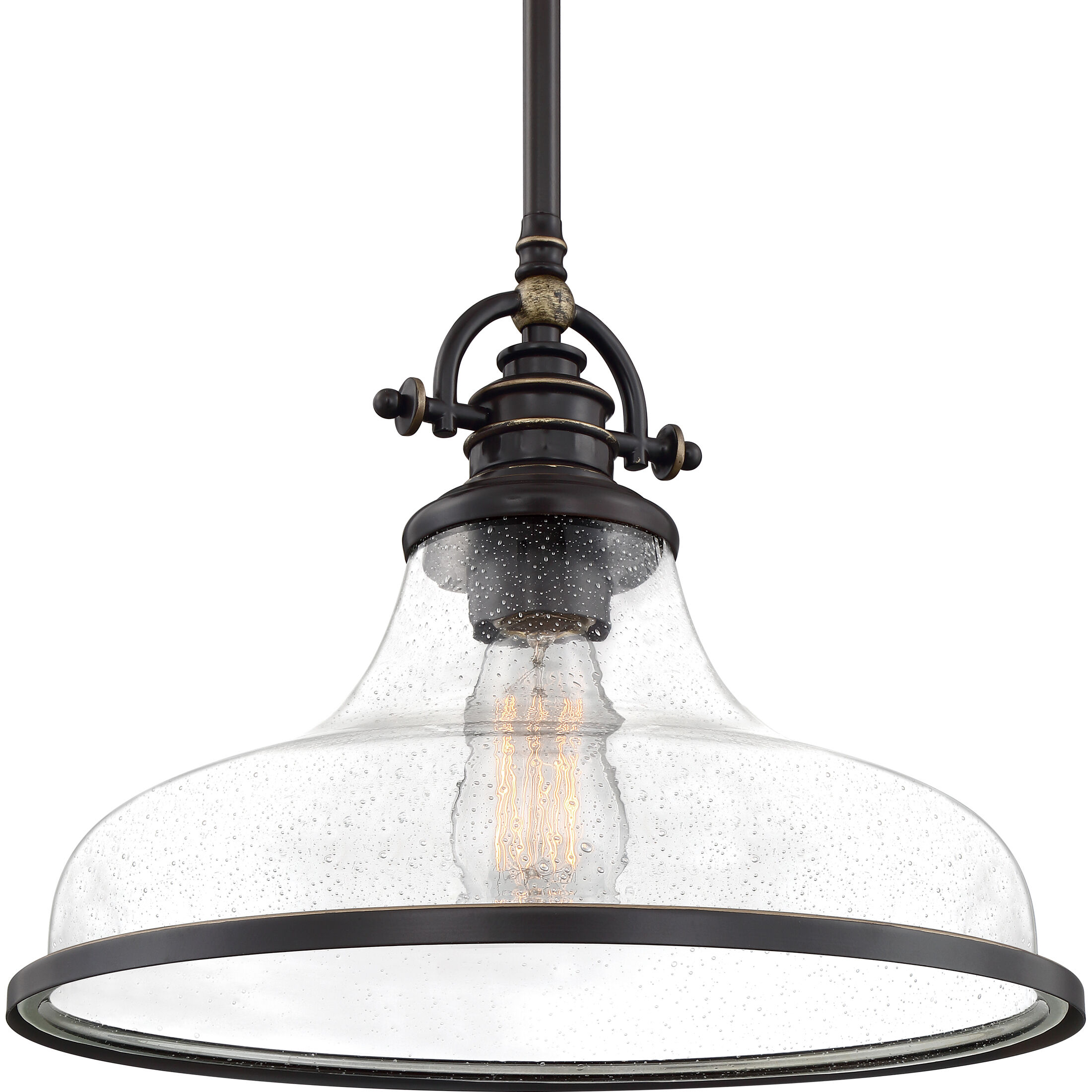 Grant 1 Light 14 inch Palladian Bronze Pendant Ceiling Light