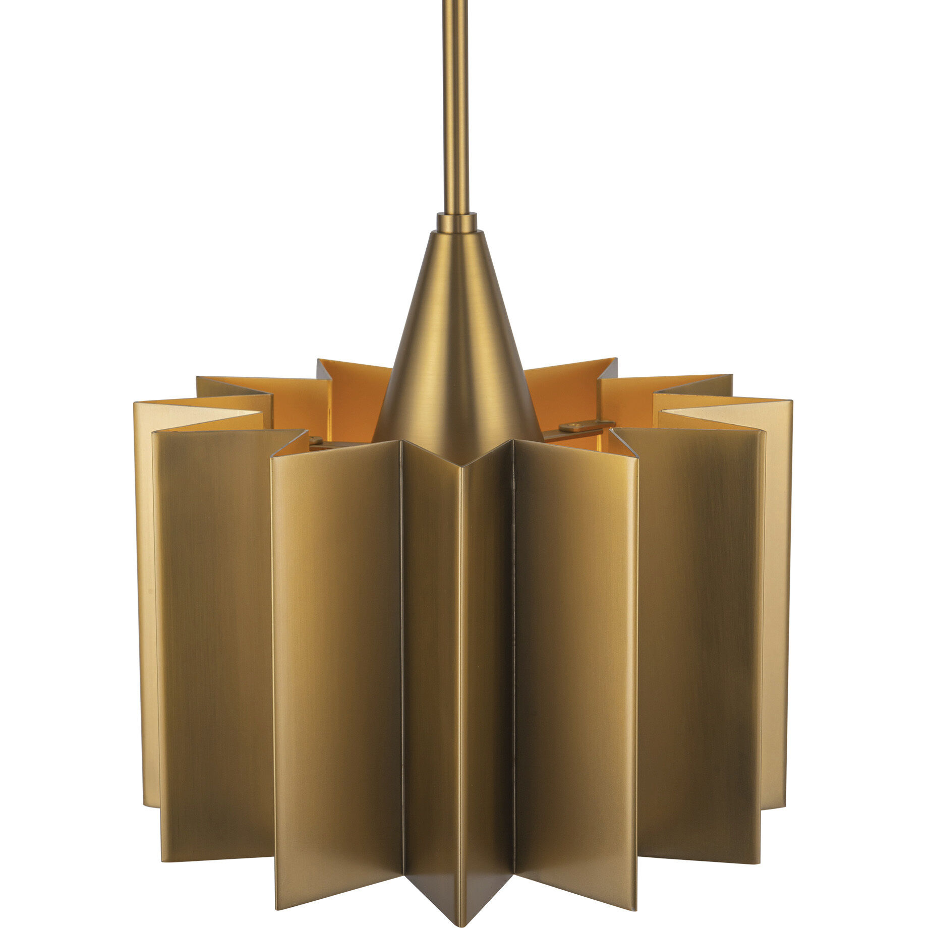 Alora Mood Plisse 1 Light 11.63 inch Aged Gold Pendant Ceiling Light