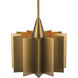 Alora Mood Plisse 1 Light 11.63 inch Aged Gold Pendant Ceiling Light