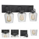 Neighborhood Trystan 3 Light 22 inch Flat Black Vanity Light Wall Light