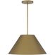 Jaz LED 21.88 inch Painted Brass Outdoor Pendant
