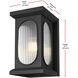 Sevyn 1 Light 17 inch Black Outdoor Wall Sconce