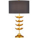 Awakening 30 inch 150 watt Gold Leaf Table Lamp Portable Light