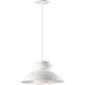 Nordic 1 Light 14 inch White Single Pendant Ceiling Light 
