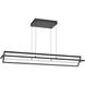 Mondrian LED 47.25 inch Black Linear Pendant Ceiling Light
